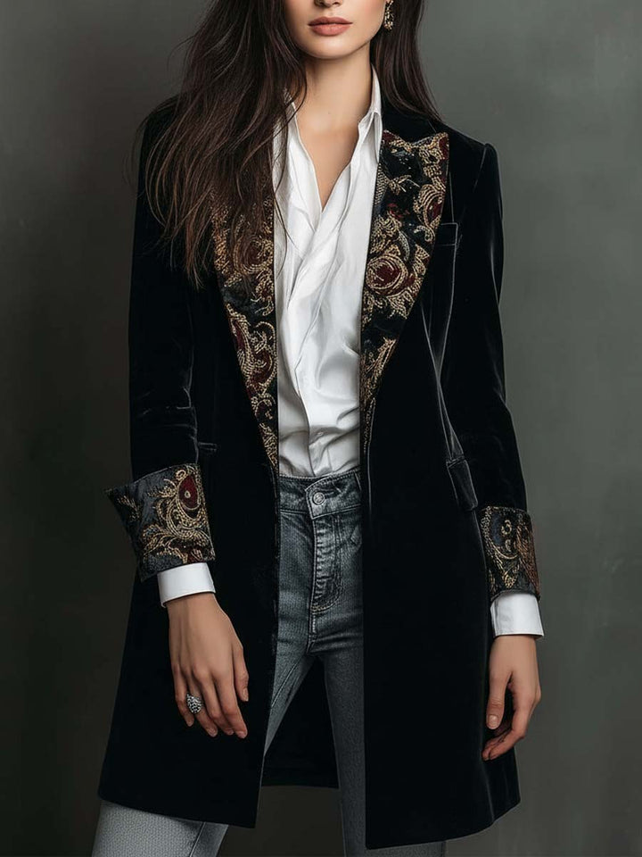 Noir Baroque | Damen Slim Fit Reversblazer