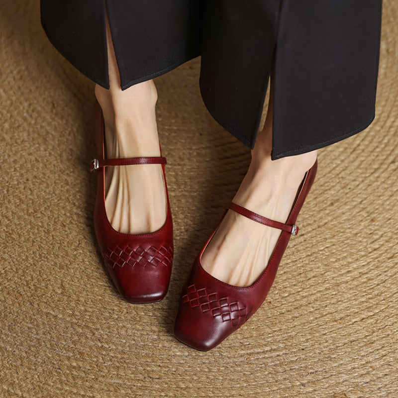 Romy | Geflochtene Ballerinas