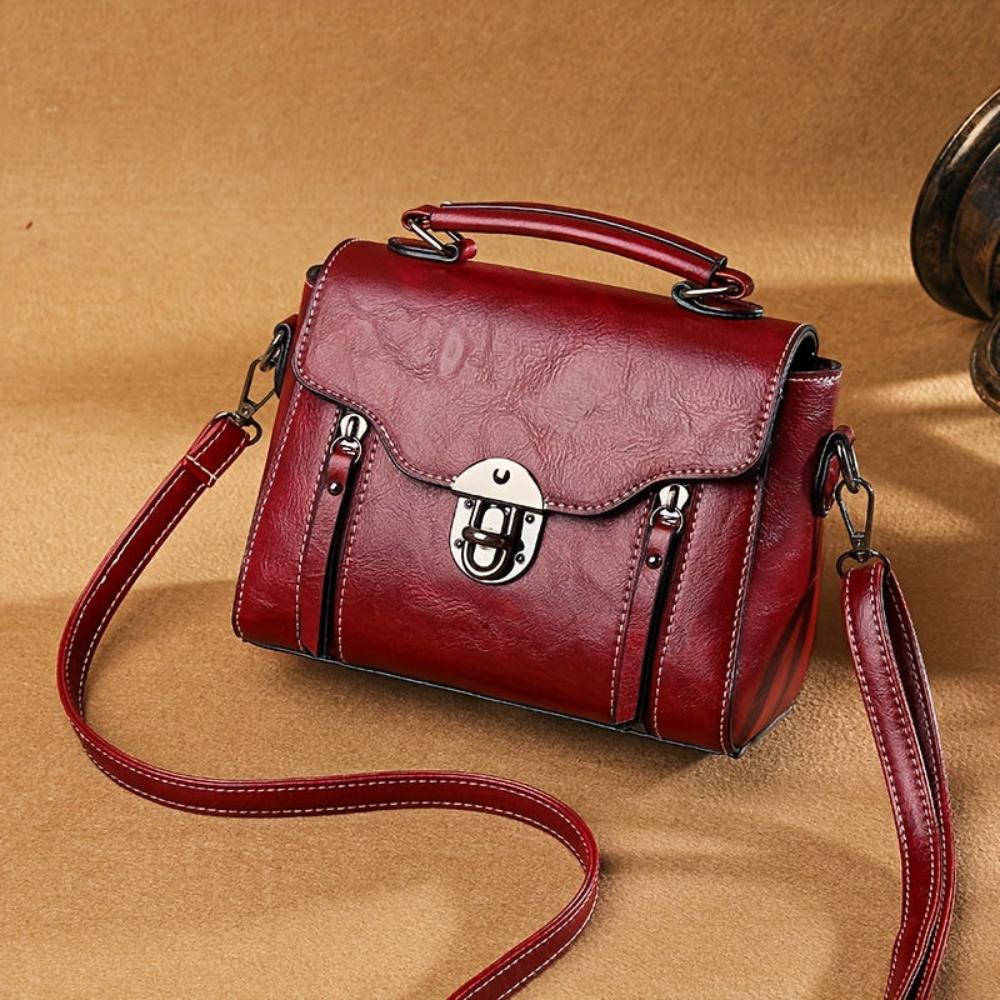 Zoe - Zeitlose Eleganz Leder Schultertasche