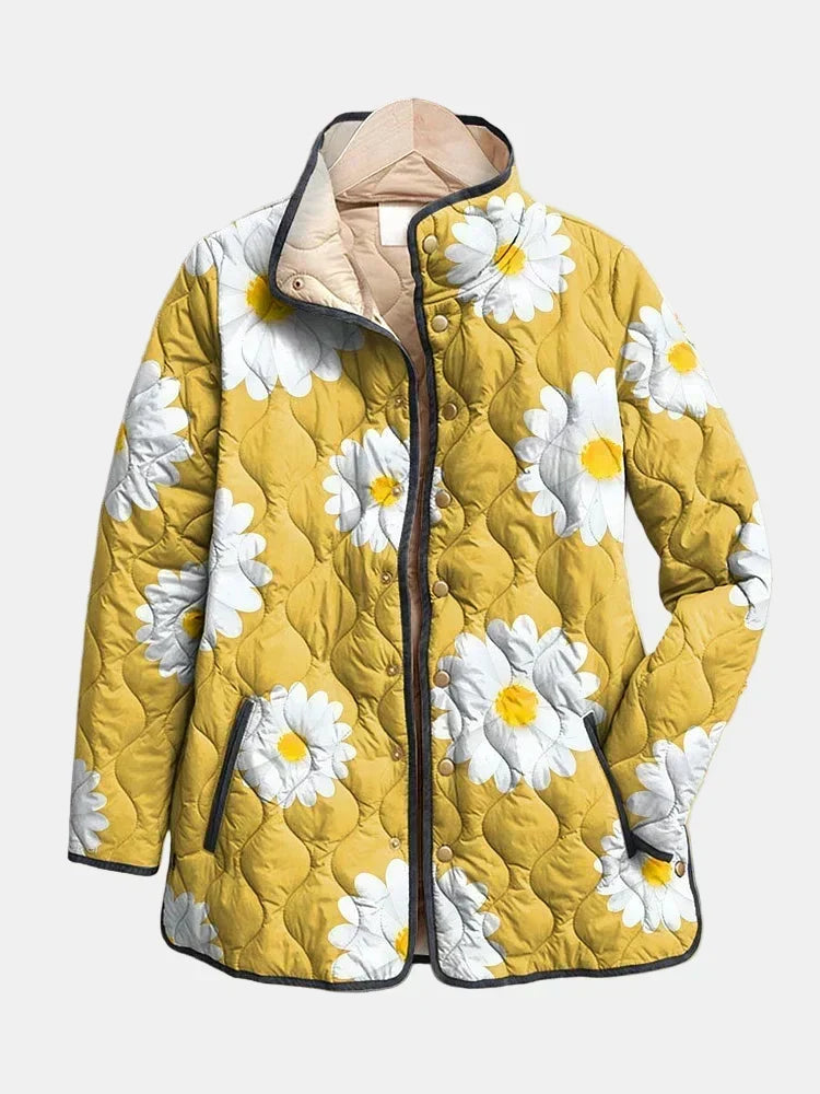 Heike | Steppjacke mit Gänseblümchen