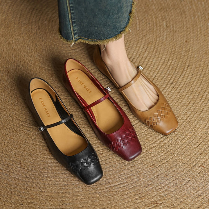 Romy | Geflochtene Ballerinas