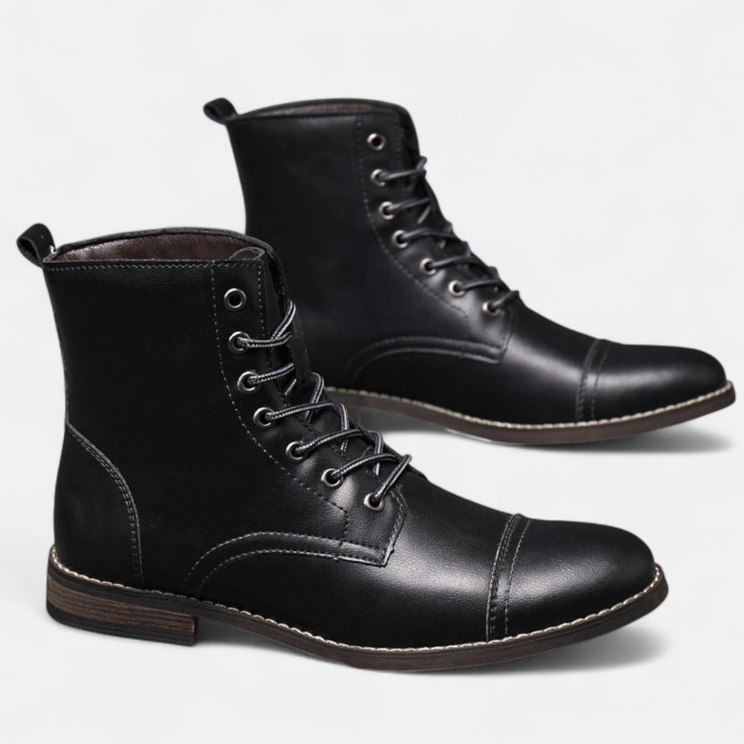 Waltherhaus präsentiert: Elias™ | Stilvolle Herrenstiefel aus hochwertigem Kunstleder