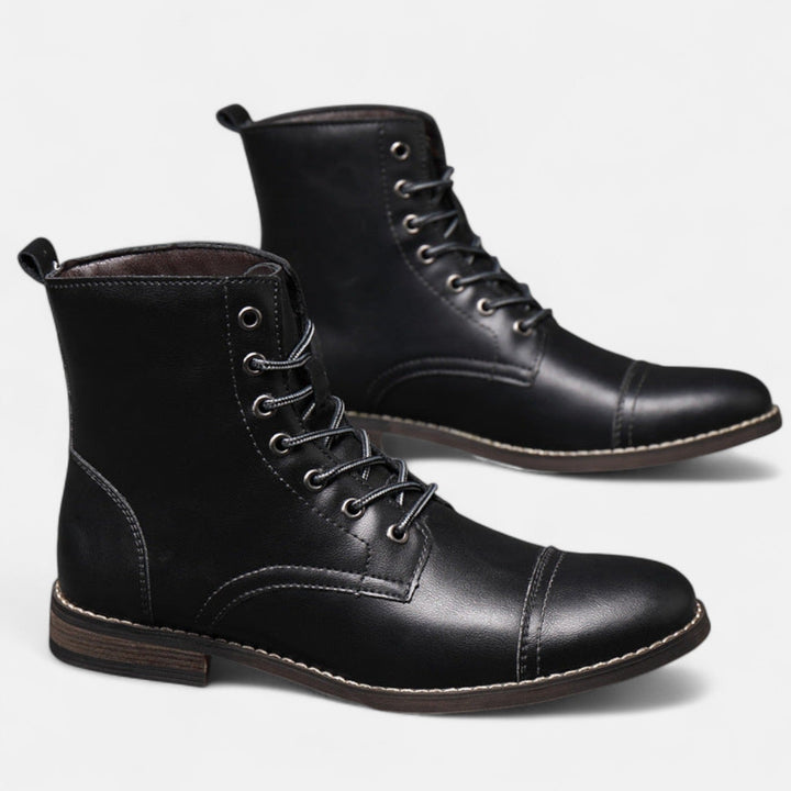 Waltherhaus präsentiert: Elias™ | Stilvolle Herrenstiefel aus hochwertigem Kunstleder