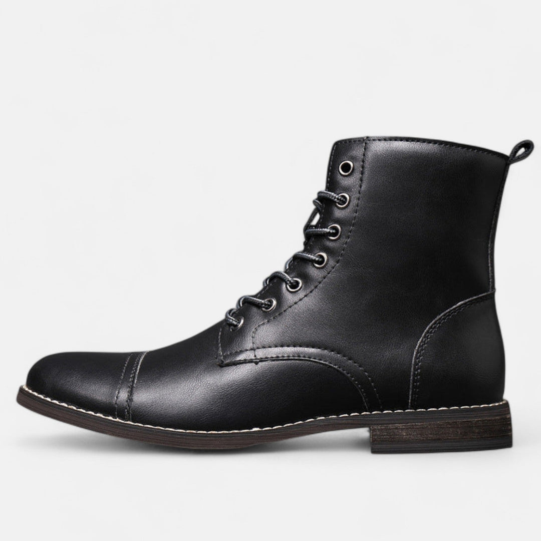 Waltherhaus präsentiert: Elias™ | Stilvolle Herrenstiefel aus hochwertigem Kunstleder