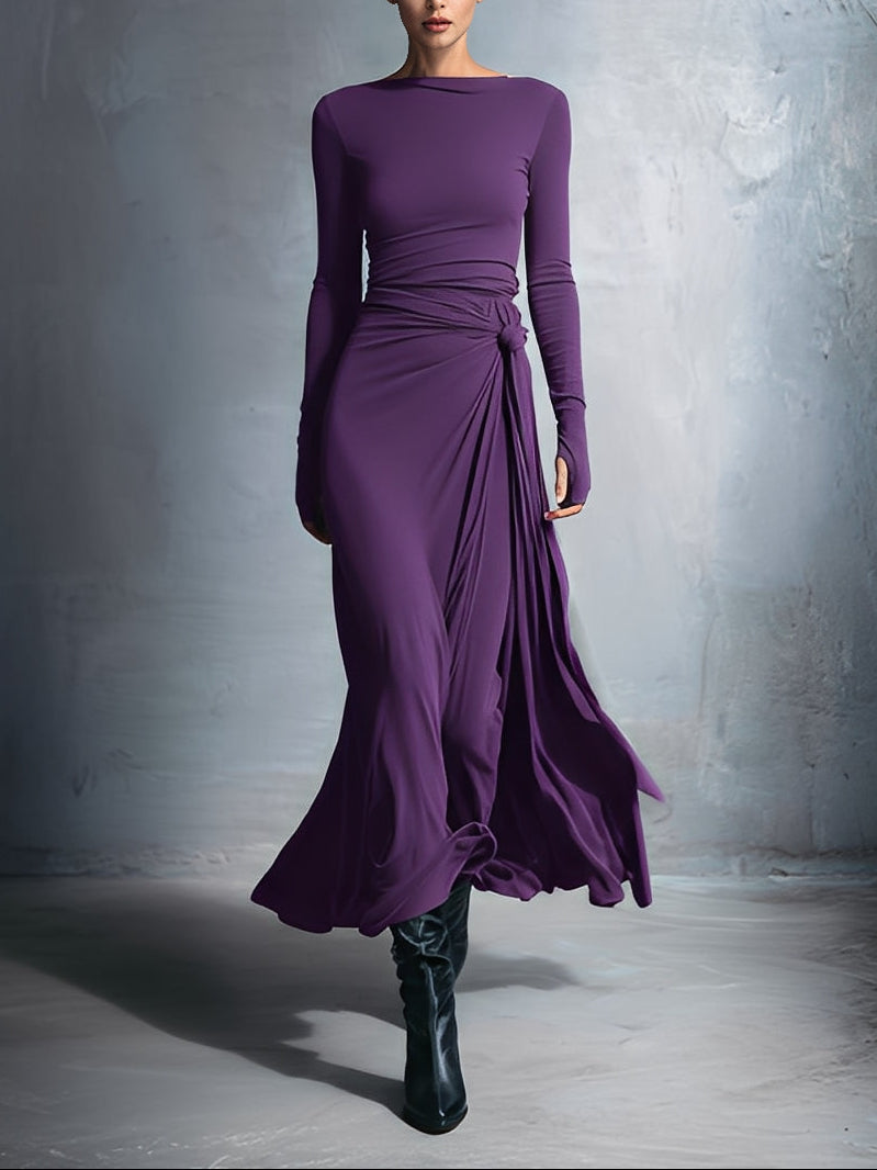 Sigrid | Maxikleid mit Knoten