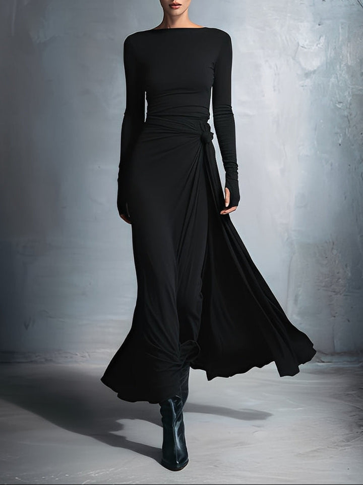 Sigrid | Maxikleid mit Knoten