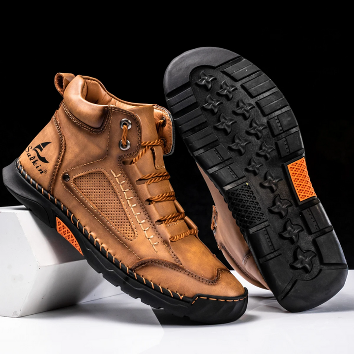 Leon | St. Moritz Leder High Top Schuhe von Waltherhaus – Stil trifft Komfort!