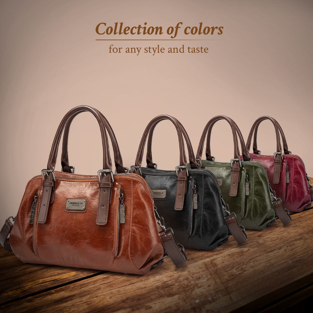 Katherine - Luxuriöse Statement-Lederhandtasche