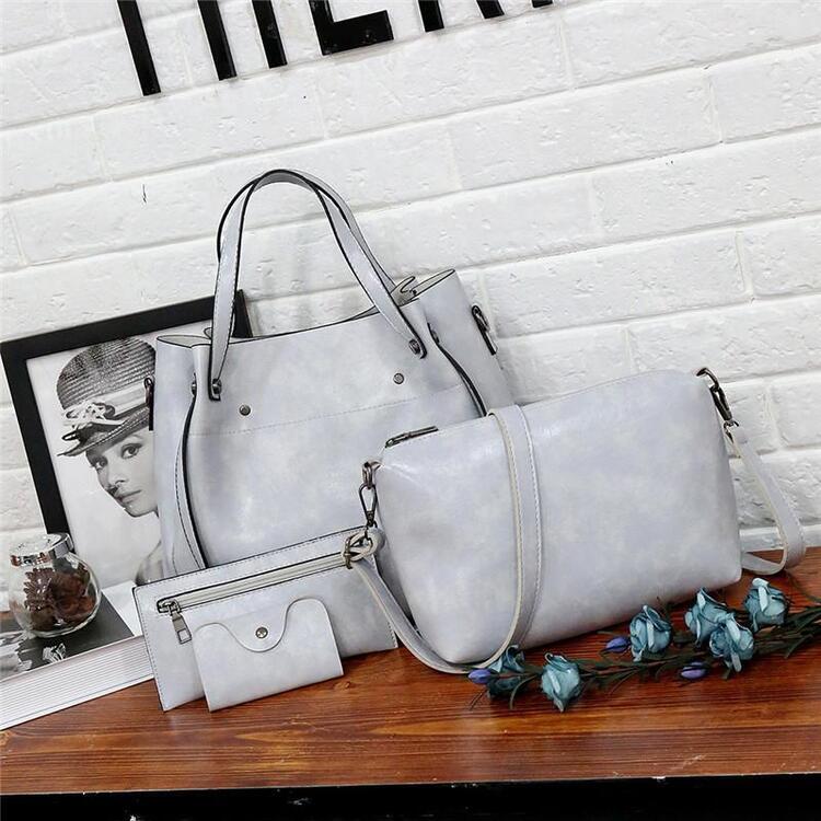 Riley - Vintage Soft 4-teiliges Lederhandtaschen-Set