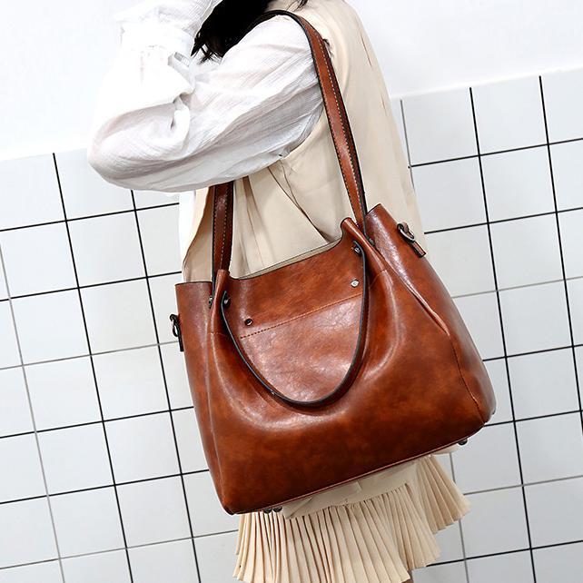 Riley - Vintage Soft 4-teiliges Lederhandtaschen-Set