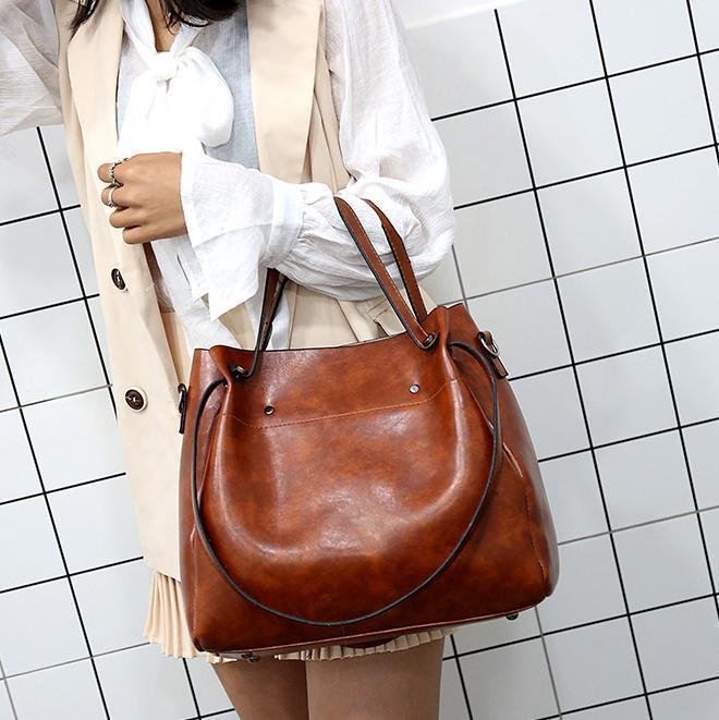 Riley - Vintage Soft 4-teiliges Lederhandtaschen-Set