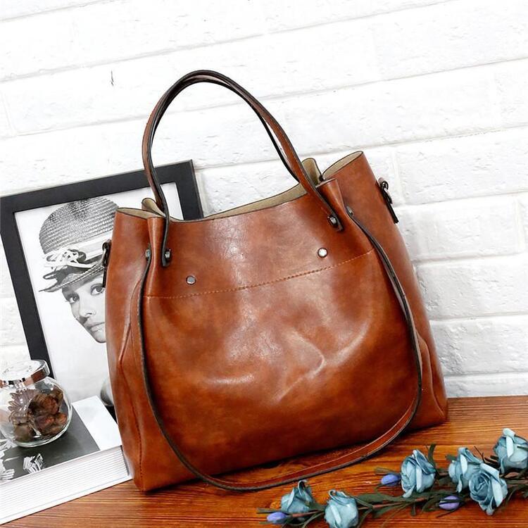 Riley - Vintage Soft 4-teiliges Lederhandtaschen-Set
