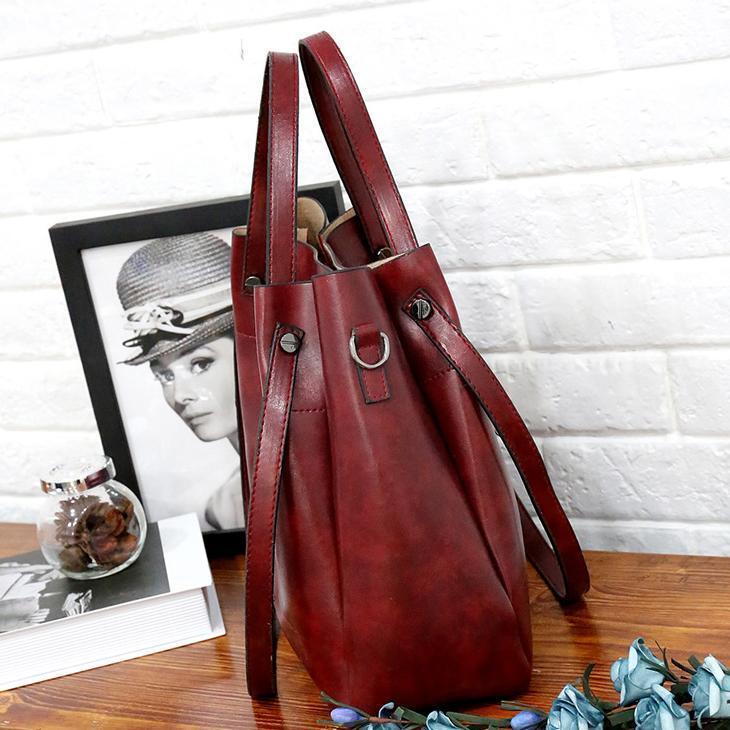 Riley - Vintage Soft 4-teiliges Lederhandtaschen-Set