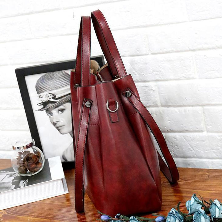 Riley - Vintage Soft 4-teiliges Lederhandtaschen-Set