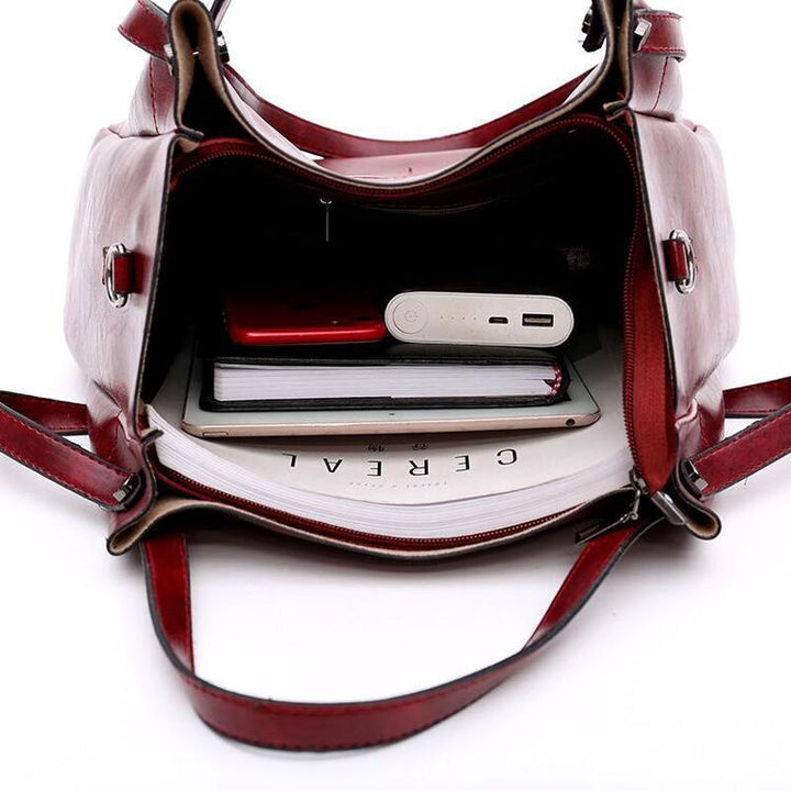 Riley - Vintage Soft 4-teiliges Lederhandtaschen-Set