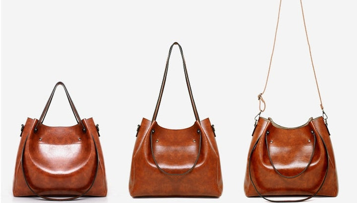 Riley - Vintage Soft 4-teiliges Lederhandtaschen-Set