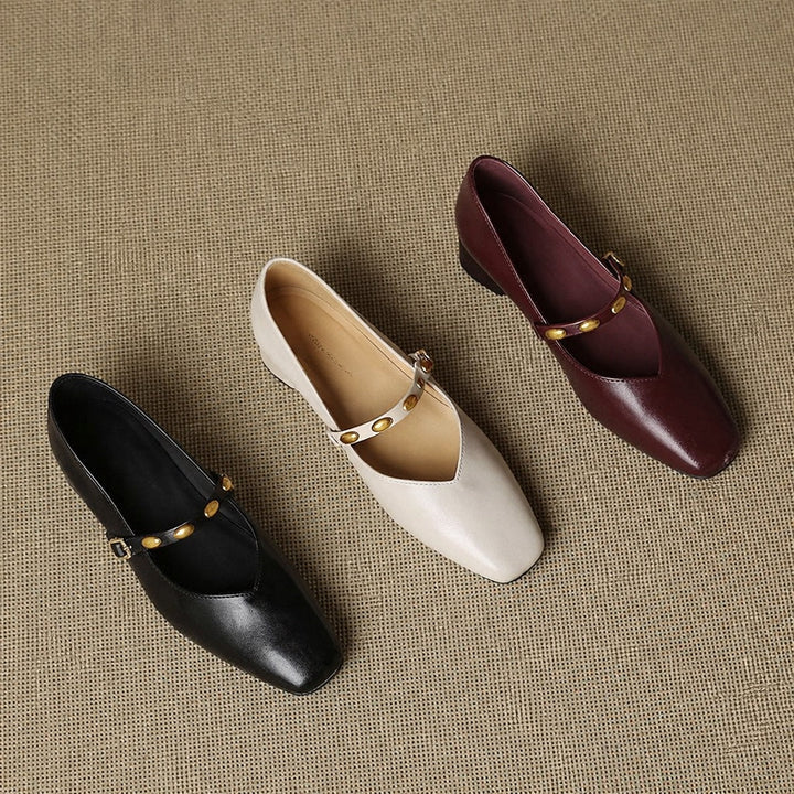 Ronja | Nieten-Spangenschuhe