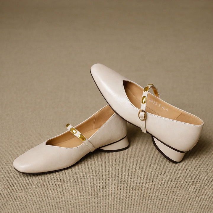 Ronja | Nieten-Spangenschuhe