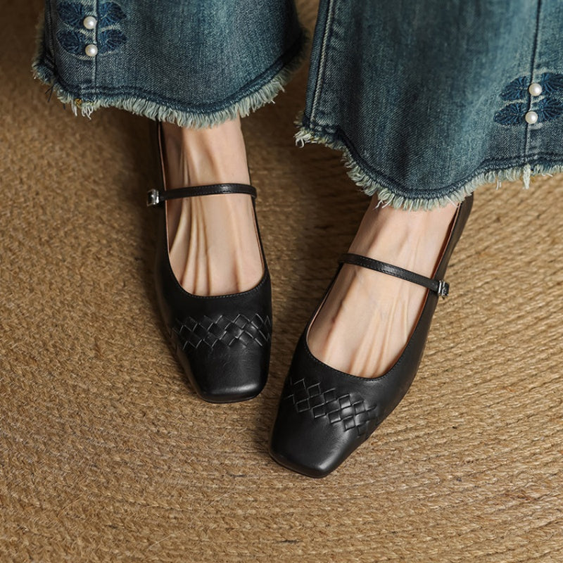 Romy | Geflochtene Ballerinas