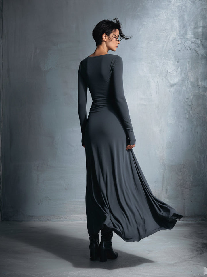 Sigrid | Maxikleid mit Knoten