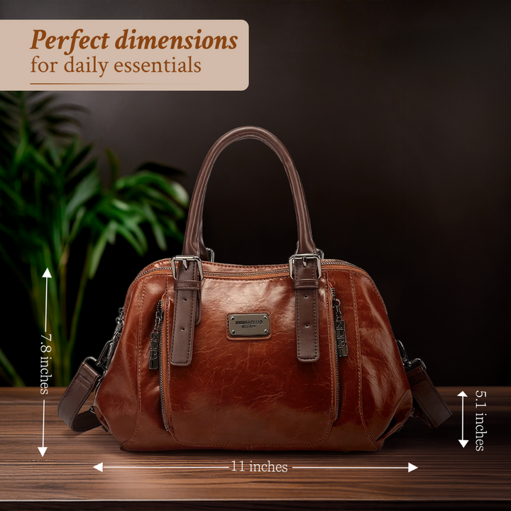 Katherine - Luxuriöse Statement-Lederhandtasche