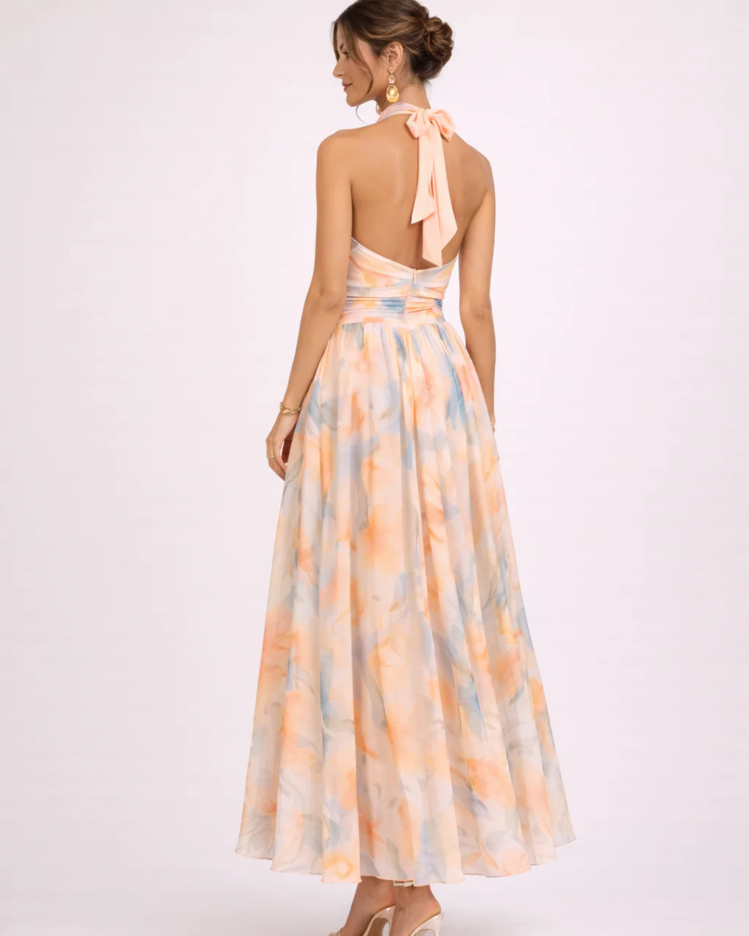 Jenna | Peach Hour Dress