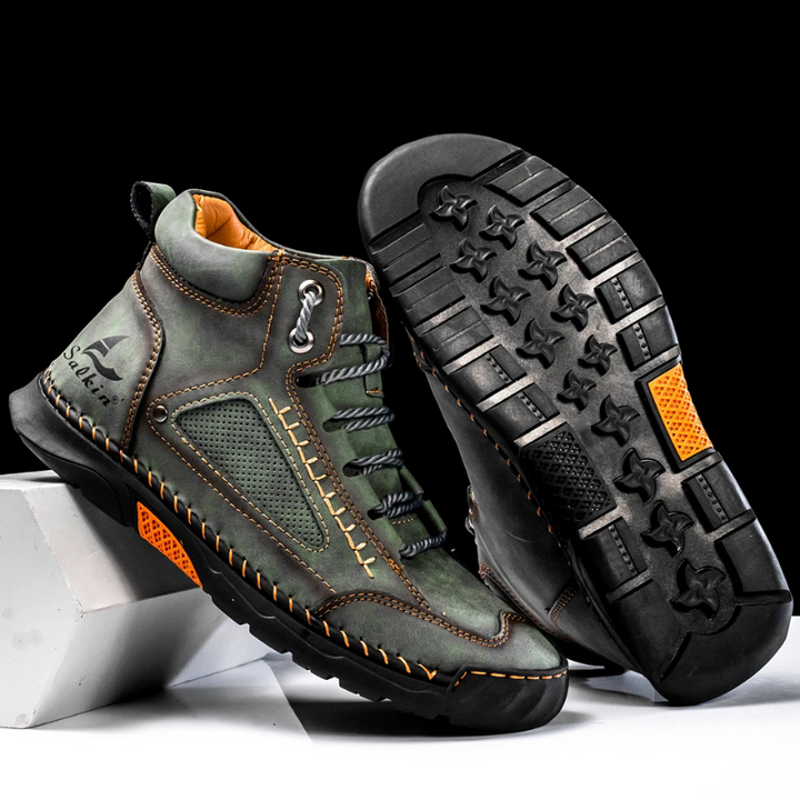 Leon | St. Moritz Leder High Top Schuhe von Waltherhaus – Stil trifft Komfort!