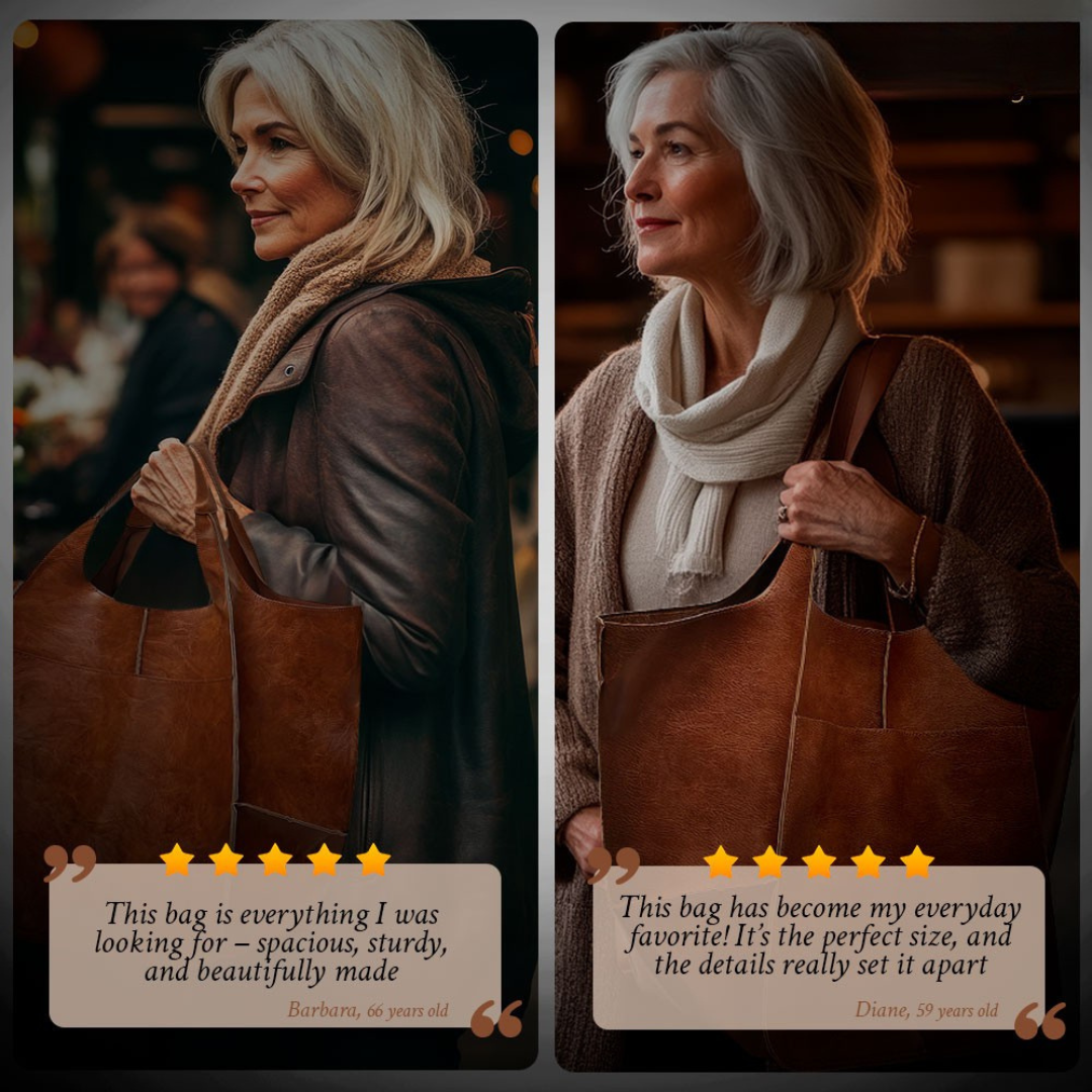Ruth - Zeitlose Anziehung Leder Tote Bag