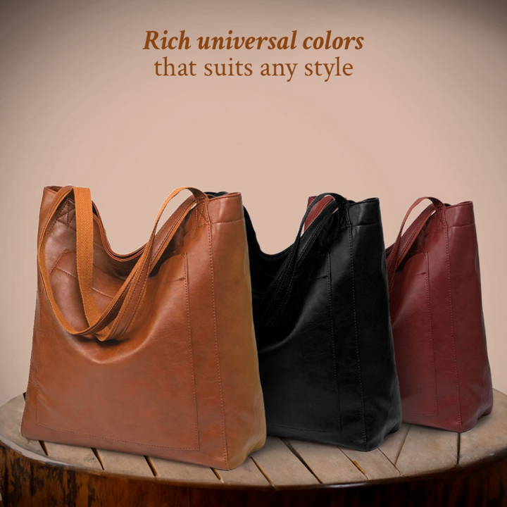 Carol - Moderne Chic Leder Tote Bag