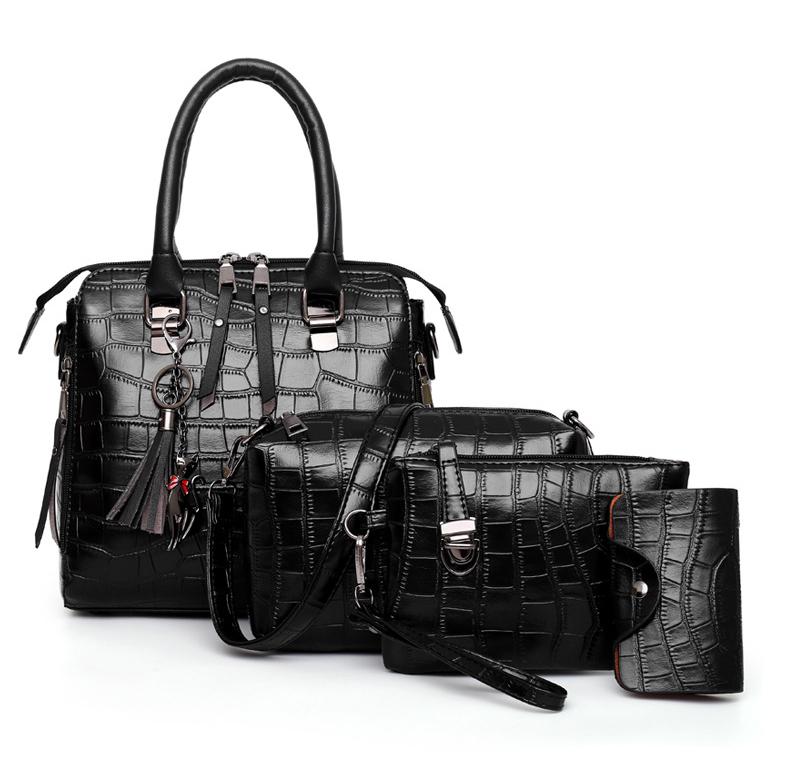 Evelyn - Everyday Elegance 4-teiliges Lederhandtaschen-Set