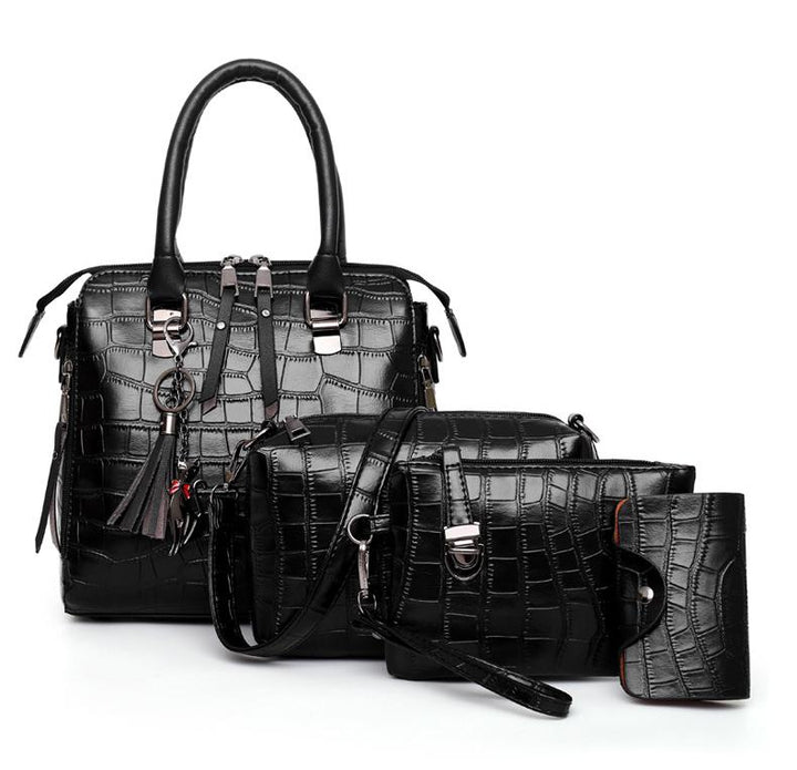 Evelyn - Everyday Elegance 4-teiliges Lederhandtaschen-Set
