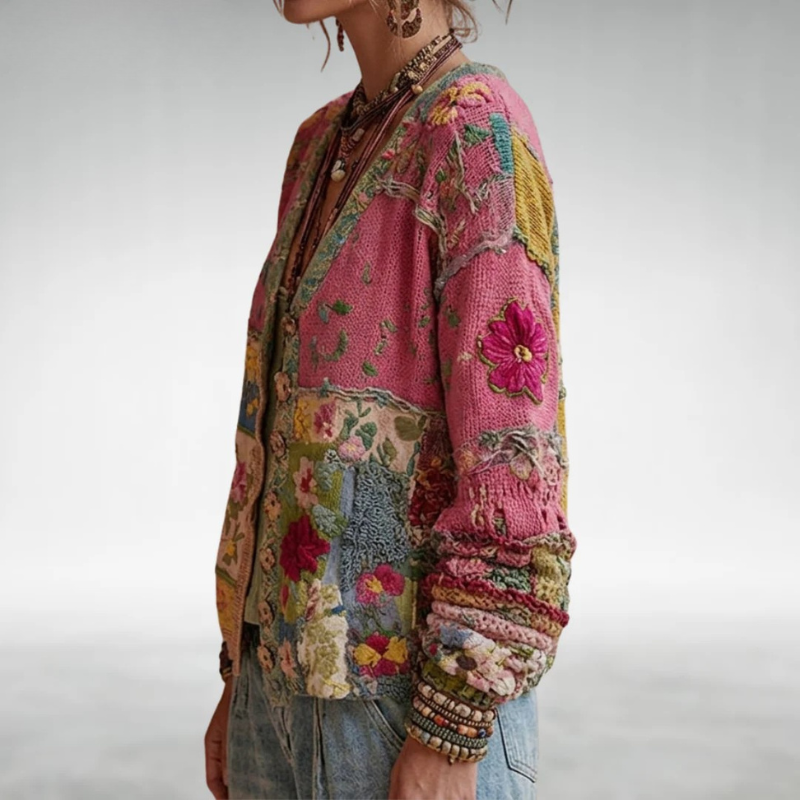 Mavy | Boho Strickjacke
