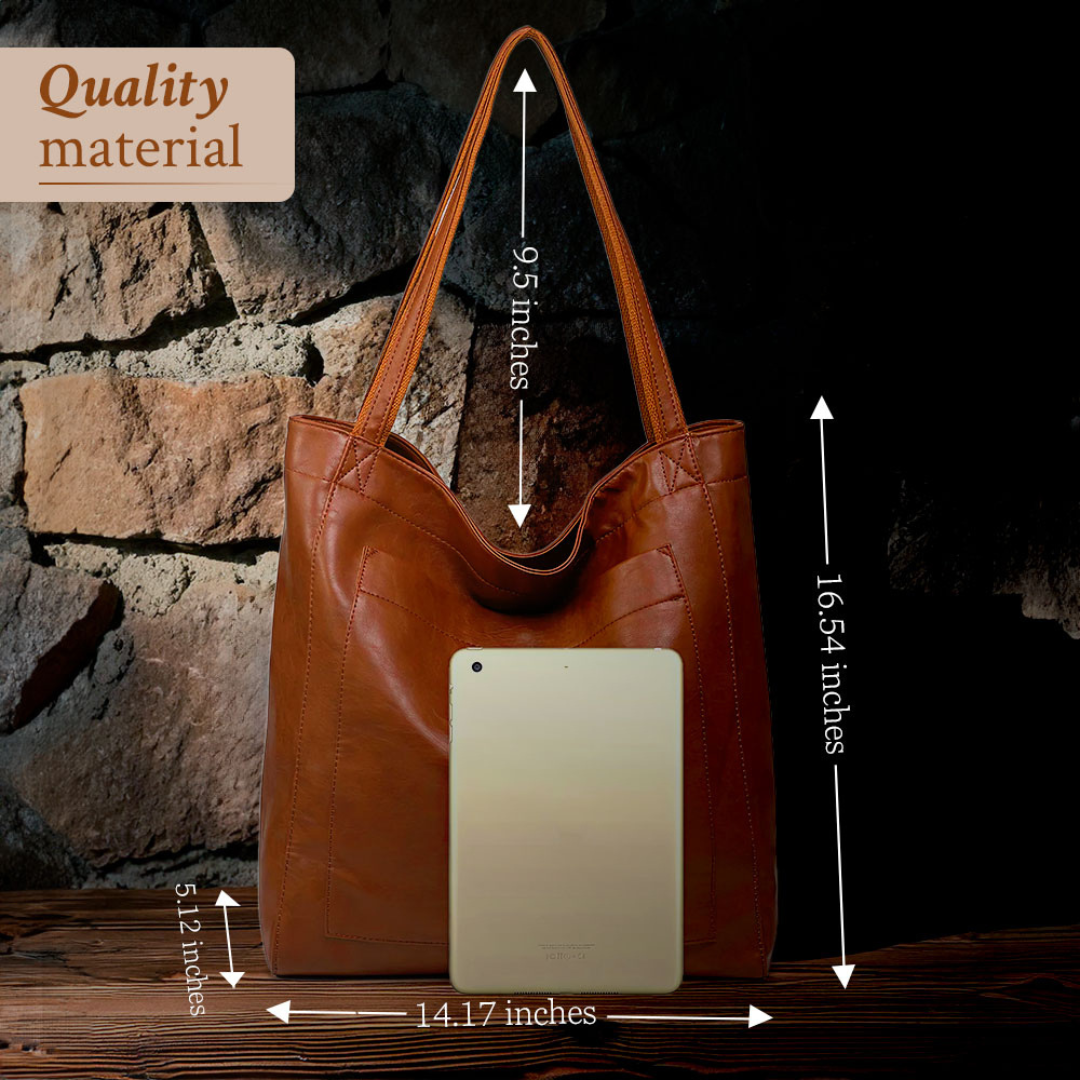 Carol - Moderne Chic Leder Tote Bag