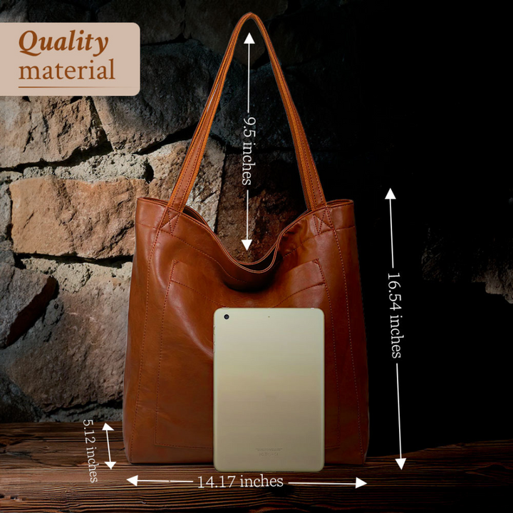 Carol - Moderne Chic Leder Tote Bag