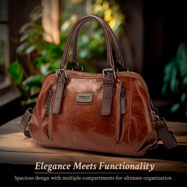 Katherine - Luxuriöse Statement-Lederhandtasche