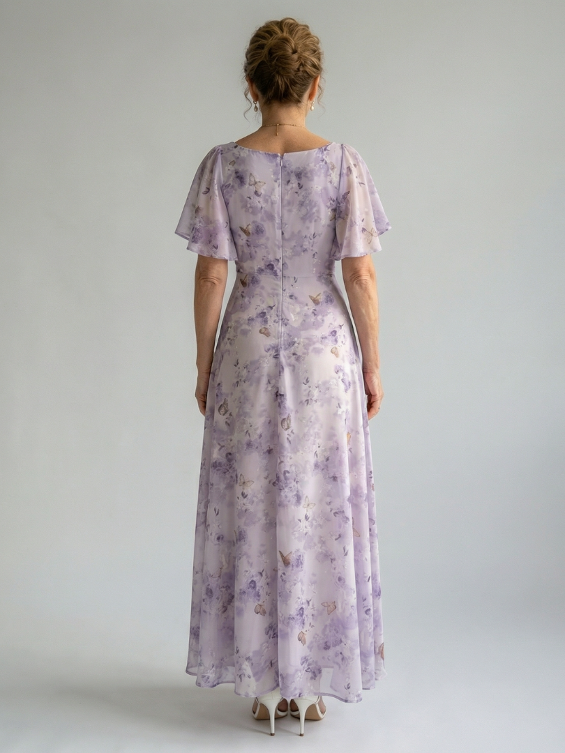 Vaelis | Midi-Kleid mit Flügelärmeln