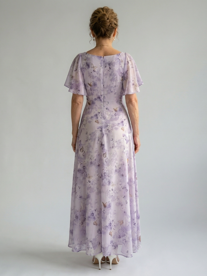 Vaelis | Midi-Kleid mit Flügelärmeln