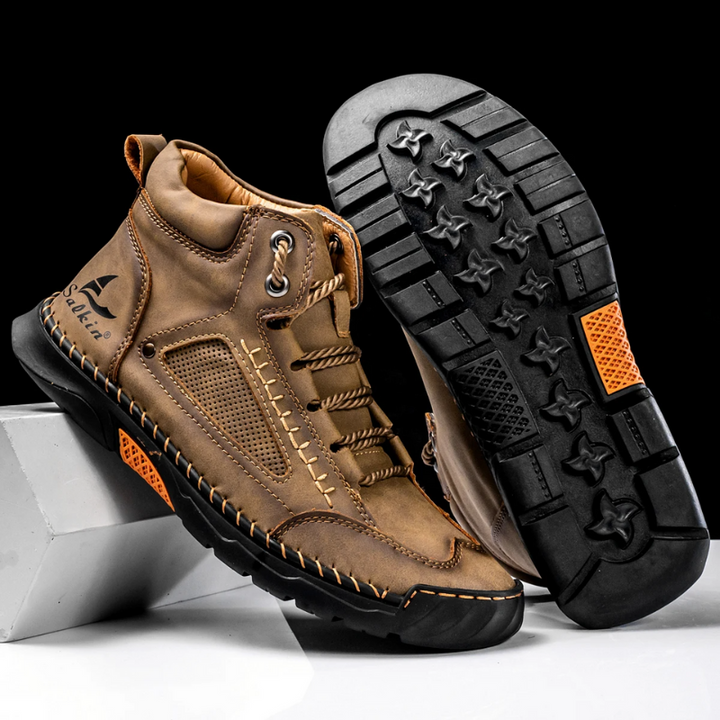 Leon | St. Moritz Leder High Top Schuhe von Waltherhaus – Stil trifft Komfort!