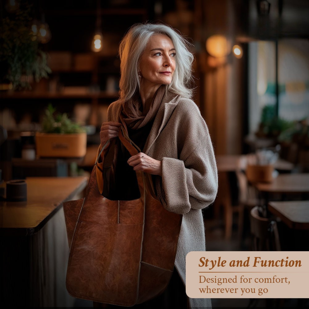 Ruth - Zeitlose Anziehung Leder Tote Bag