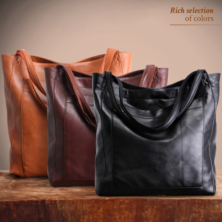 Carol - Moderne Chic Leder Tote Bag