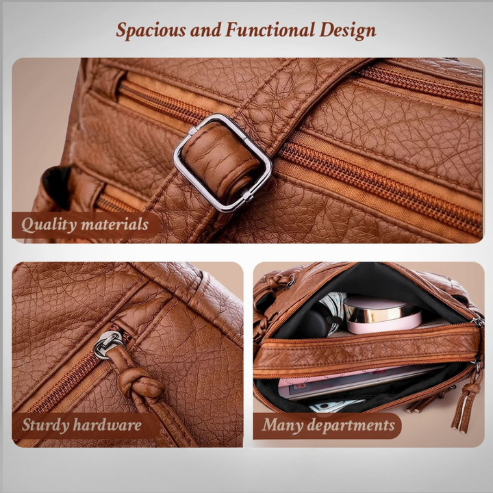 Ellen - Klassische Harmony Leder Tasche