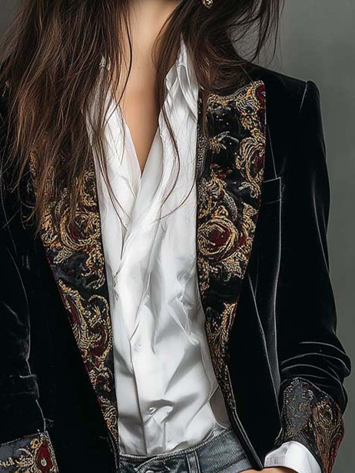Noir Baroque | Damen Slim Fit Reversblazer