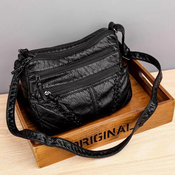 Ellen - Klassische Harmony Leder Tasche