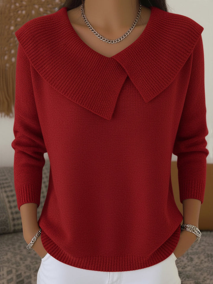 Frauke | V-Pullover mit Kragen