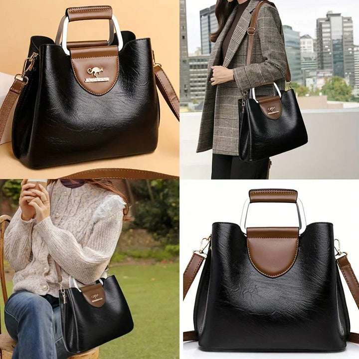 Isabella - Schicke Leder-Eimer-Tasche