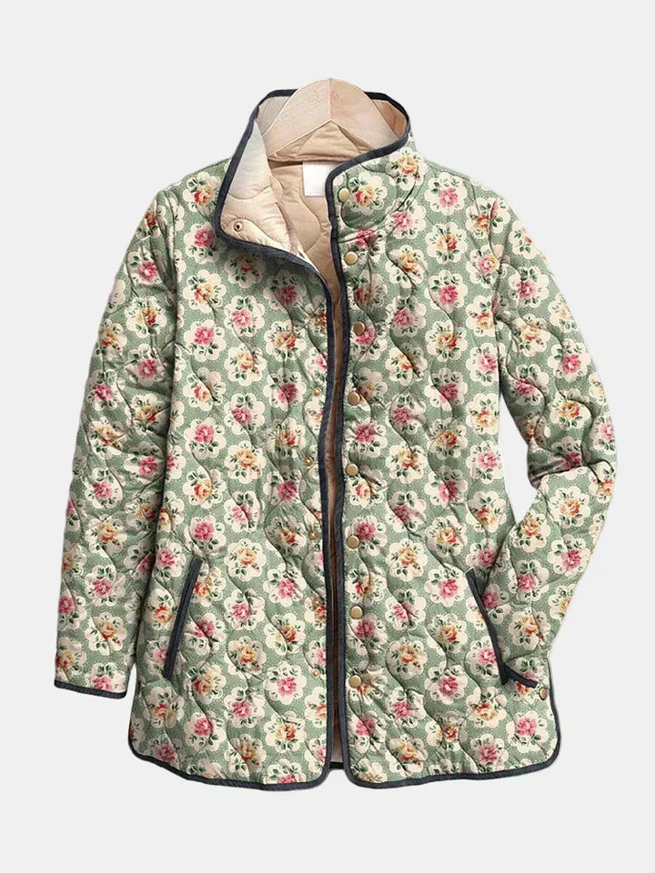 Doris | Steppjacke mit Blümchenmuster
