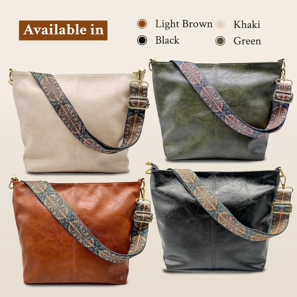 Linda - Vintage Charme Leder Schultertasche