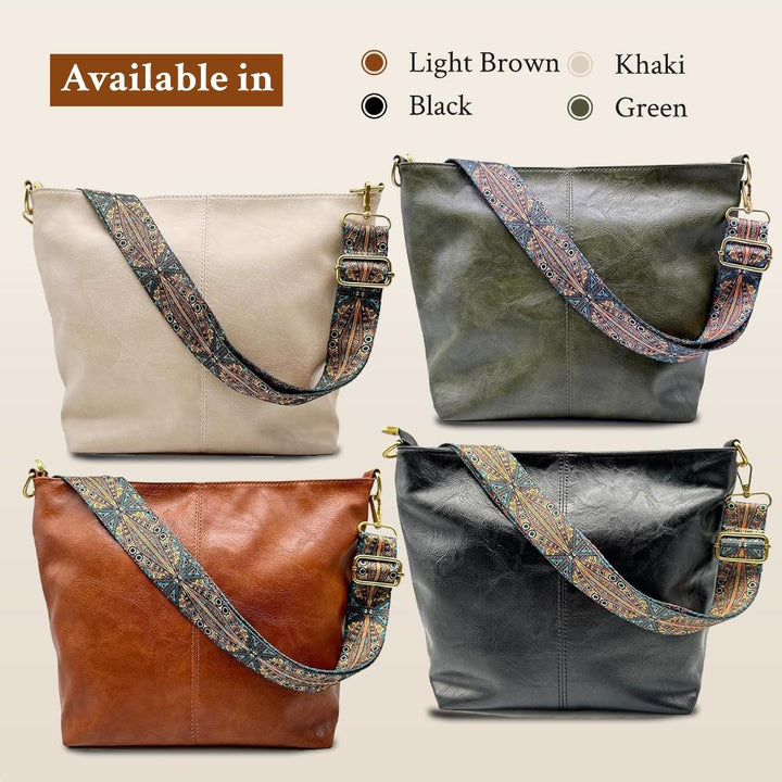 Linda - Vintage Charme Leder Schultertasche