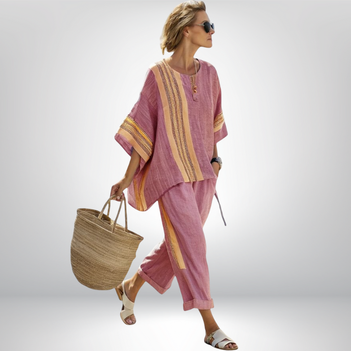 Dahlia | Boho Komplett mit Streifen