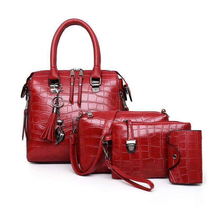 Evelyn - Everyday Elegance 4-teiliges Lederhandtaschen-Set